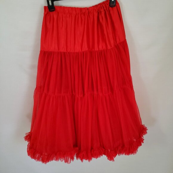 Women Girl Lolita Petticoat Crinoline Underskirt Long Tutu Skirt Cosplay Fashion - Picture 3 of 6